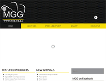 Tablet Screenshot of mgg.co.za